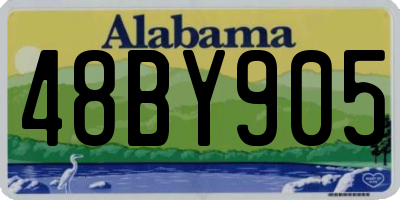 AL license plate 48BY905