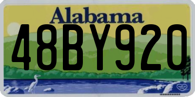 AL license plate 48BY920