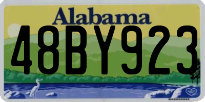 AL license plate 48BY923