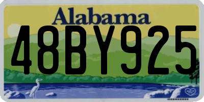 AL license plate 48BY925