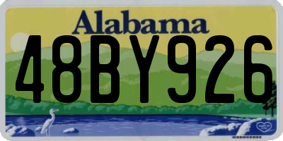 AL license plate 48BY926