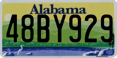 AL license plate 48BY929