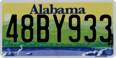 AL license plate 48BY933