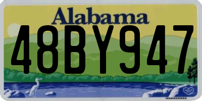 AL license plate 48BY947