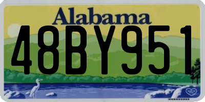 AL license plate 48BY951