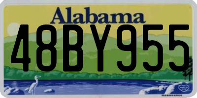 AL license plate 48BY955