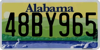 AL license plate 48BY965