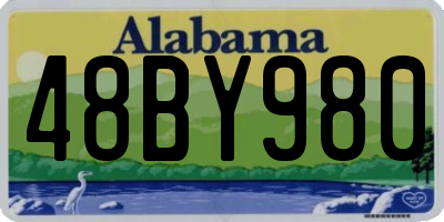 AL license plate 48BY980