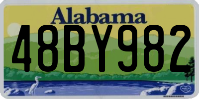 AL license plate 48BY982