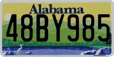 AL license plate 48BY985
