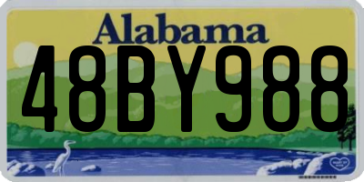 AL license plate 48BY988