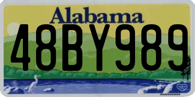 AL license plate 48BY989