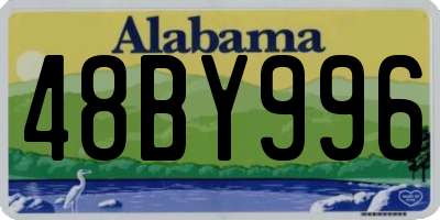 AL license plate 48BY996