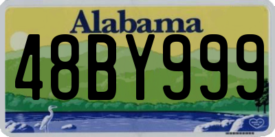 AL license plate 48BY999