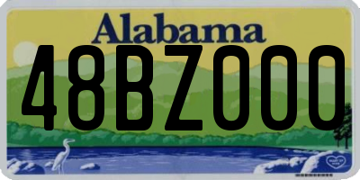 AL license plate 48BZ000