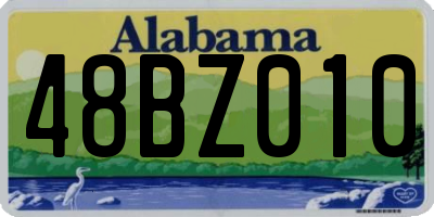 AL license plate 48BZ010