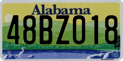 AL license plate 48BZ018