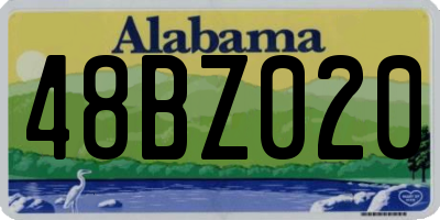 AL license plate 48BZ020