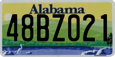 AL license plate 48BZ021