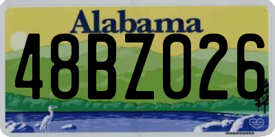 AL license plate 48BZ026