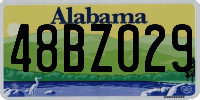 AL license plate 48BZ029