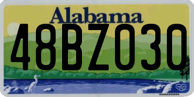 AL license plate 48BZ030