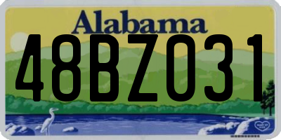 AL license plate 48BZ031