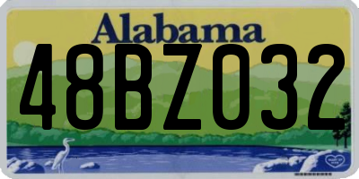 AL license plate 48BZ032
