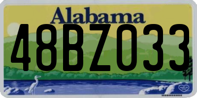 AL license plate 48BZ033
