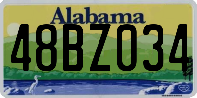 AL license plate 48BZ034