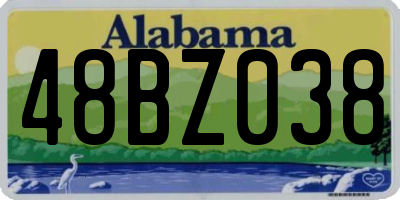 AL license plate 48BZ038