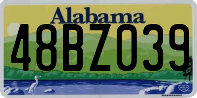 AL license plate 48BZ039