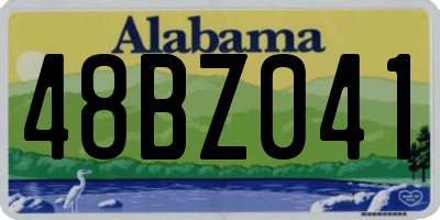 AL license plate 48BZ041