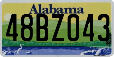 AL license plate 48BZ043