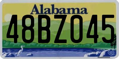 AL license plate 48BZ045