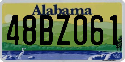 AL license plate 48BZ061