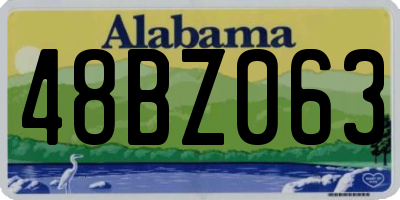 AL license plate 48BZ063