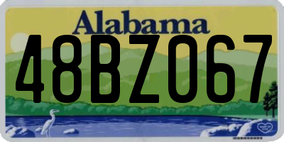 AL license plate 48BZ067
