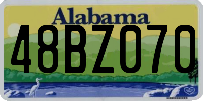 AL license plate 48BZ070