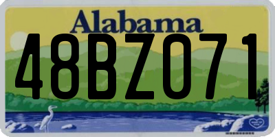 AL license plate 48BZ071