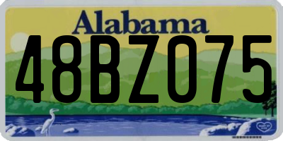 AL license plate 48BZ075