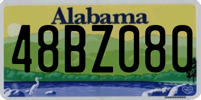 AL license plate 48BZ080