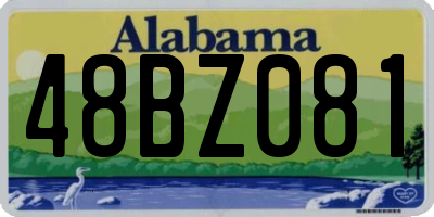 AL license plate 48BZ081