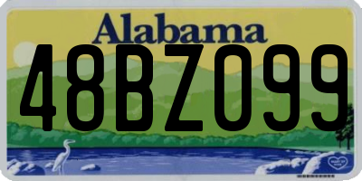 AL license plate 48BZ099