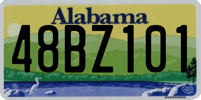 AL license plate 48BZ101