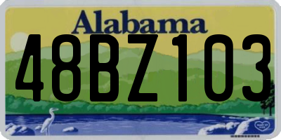 AL license plate 48BZ103