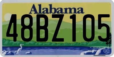 AL license plate 48BZ105