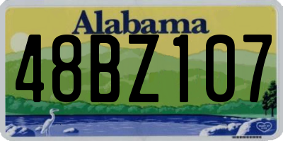 AL license plate 48BZ107