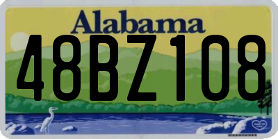 AL license plate 48BZ108