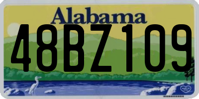 AL license plate 48BZ109